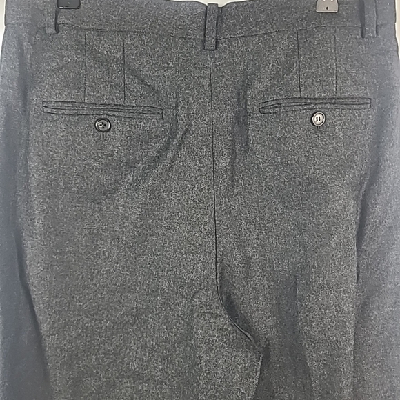 NWT Theory Women's Wool DBL Pleated Dress Pants Charcoal Grey Sz 10 - Picture 7 of 8
